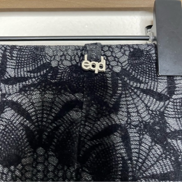 Equestrian Design Santa Barbra Women Pull-On Pants Flare Small Black Jacquard - Picture 10 of 11